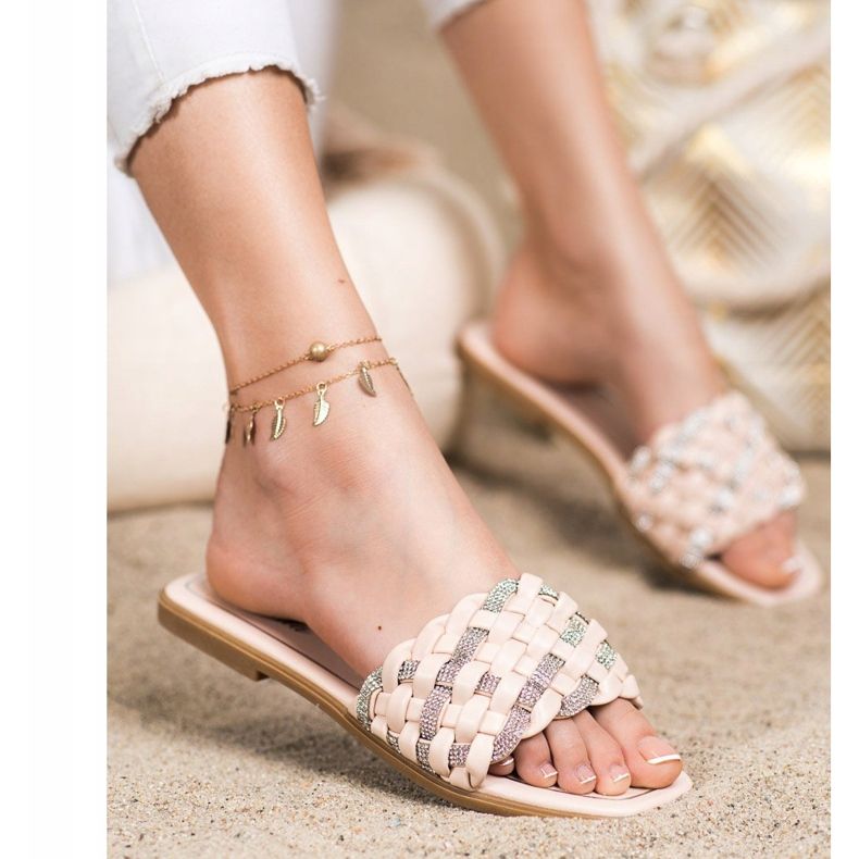 Balada Ciabatte Con Cubic Zirconia beige 1