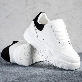 SHELOVET Scarpe da ginnastica bianche alla moda bianco 1