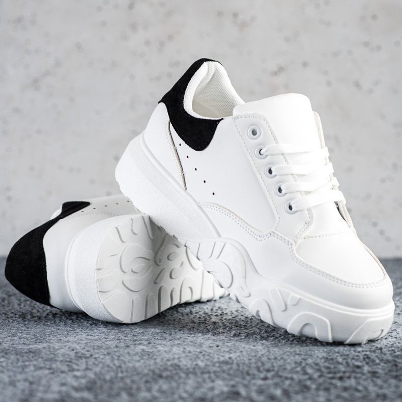 SHELOVET Scarpe da ginnastica bianche alla moda bianca 1