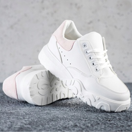 SHELOVET Scarpe da ginnastica bianche alla moda bianco 1