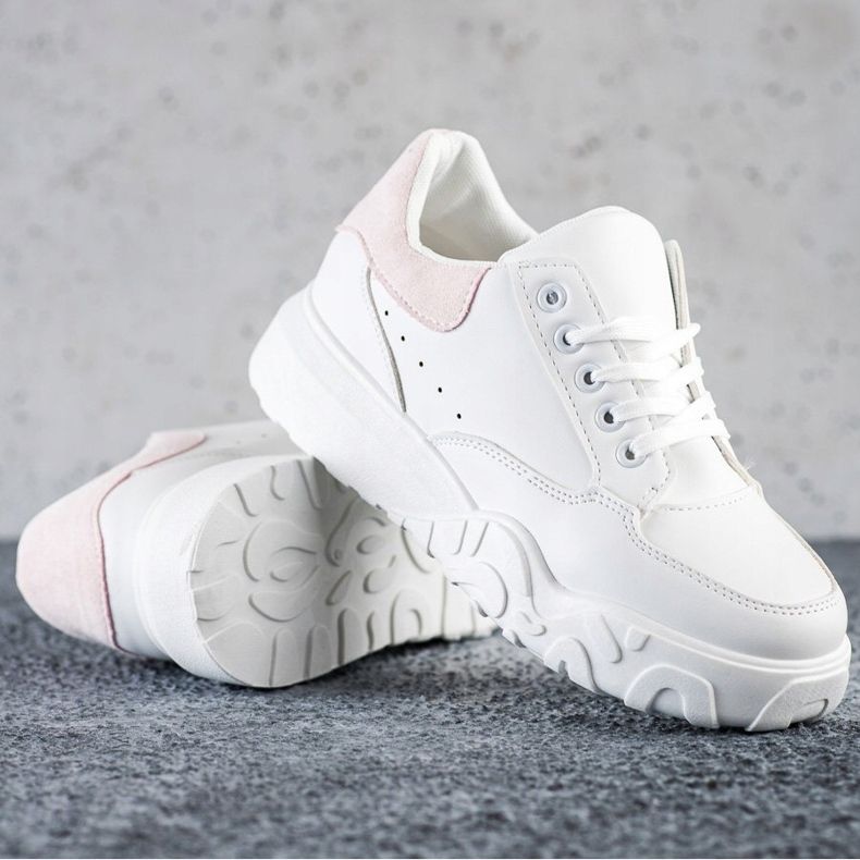 SHELOVET Scarpe da ginnastica bianche alla moda bianca 1