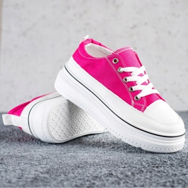 Seastar Sneakers alla moda sulla piattaforma rosa 2