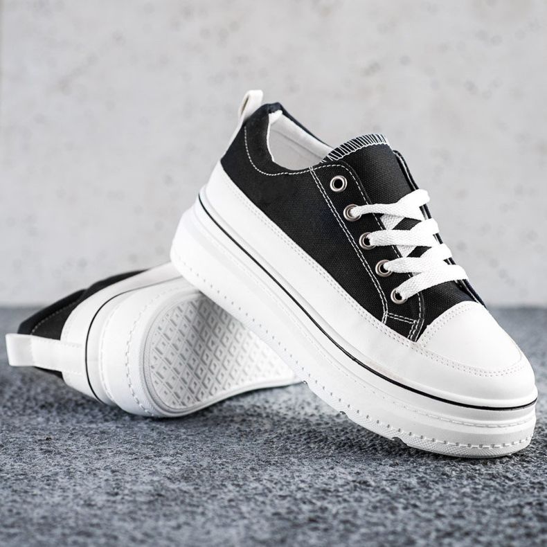 Seastar Sneakers alla moda sulla piattaforma nero 1