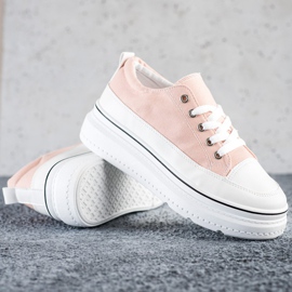 Seastar Sneakers alla moda sulla piattaforma rosa 1