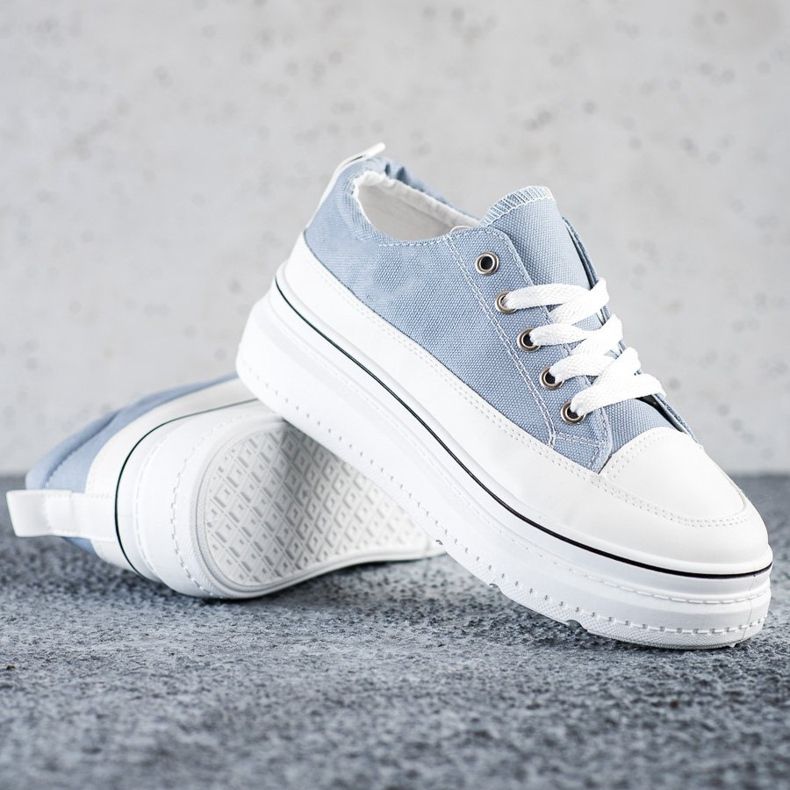 Seastar Sneakers alla moda sulla piattaforma blu 1