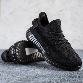 SHELOVET Sneakers in tessuto sulla piattaforma nero 1