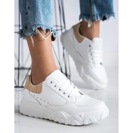 SHELOVET Scarpe da ginnastica bianche alla moda bianca 2