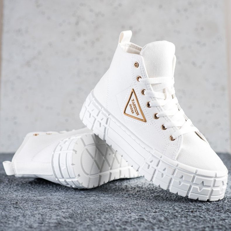Goodin Scarpe da ginnastica di alta moda bianca 1