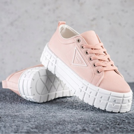 Goodin Scarpe da ginnastica rosa alla moda 1