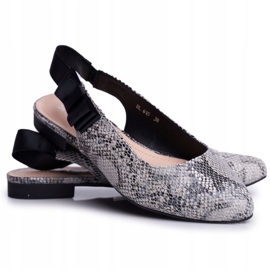 Ballerine da donna Sergio Leone Grey Snake BL615 Lilon beige nero grigio 5