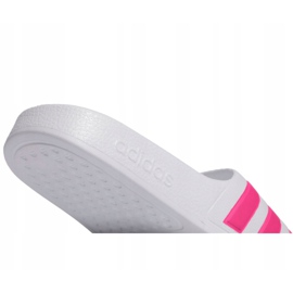 Ciabatte Adidas Adilette Aqua Jr EF1748 bianca rosa 6