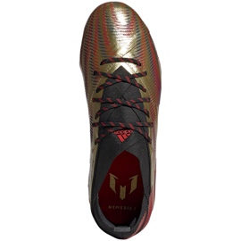 Scarpe da calcio Adidas Nemeziz Messi.1 Fg Jr FY0806 arancione, oro d'oro 1