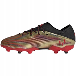 Scarpe da calcio Adidas Nemeziz Messi.1 Fg Jr FY0806 arancione, oro d'oro 2