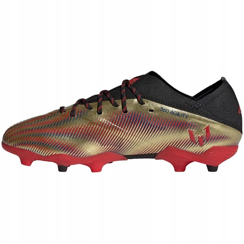 Scarpe da calcio Adidas Nemeziz Messi.1 Fg Jr FY0806 arancione, oro d'oro 2