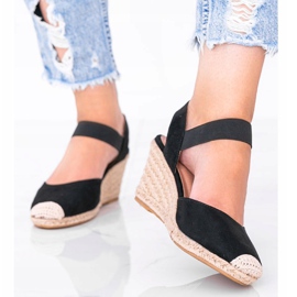 Espadrillas nere sulla zeppa di Louise nero 1