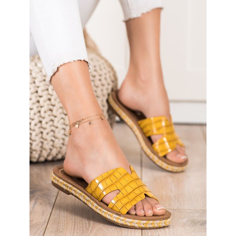 SHELOVET Pantofole Gialle Casual giallo 1
