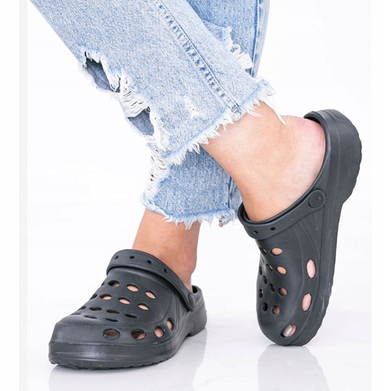 Pantofole Karolinos da donna nere nero 1