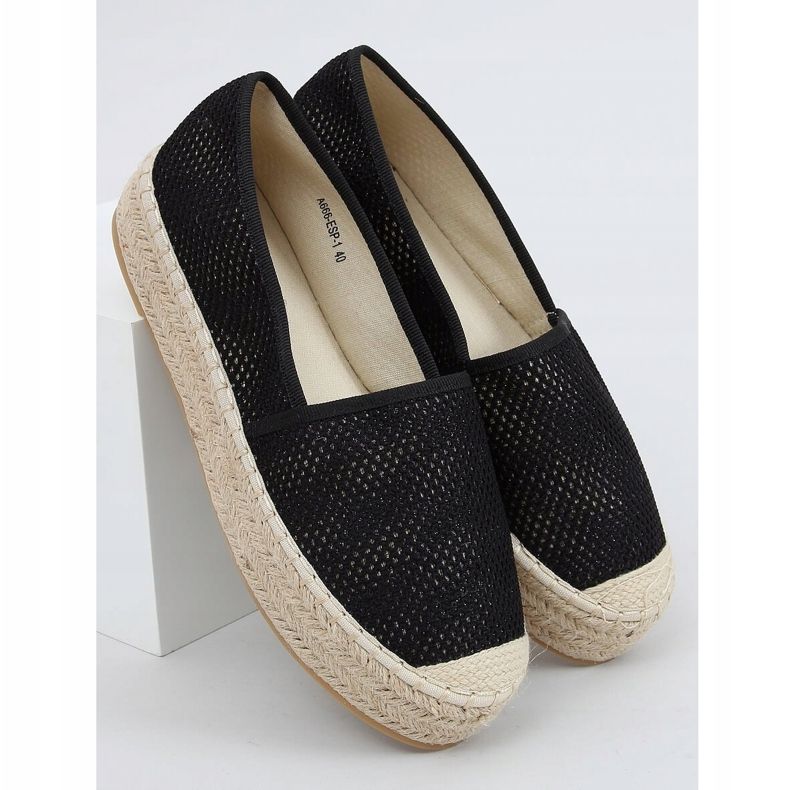 Espadrillas nere da donna A666-ESP-1 Black nero 1