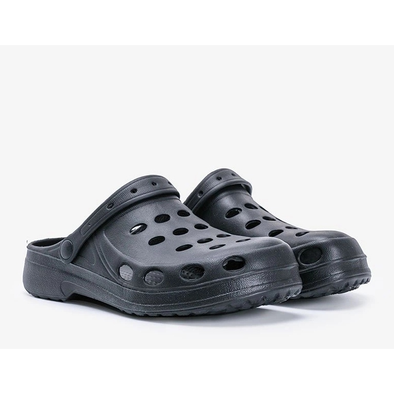 Pantofole da uomo nere David Cox nero 1