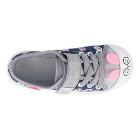 Scarpe per bambini Befado 251X169 blu navy rosa argento 1