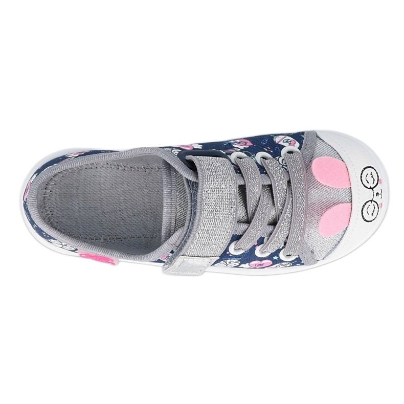 Scarpe per bambini Befado 251X169 blu navy rosa d'argento 1