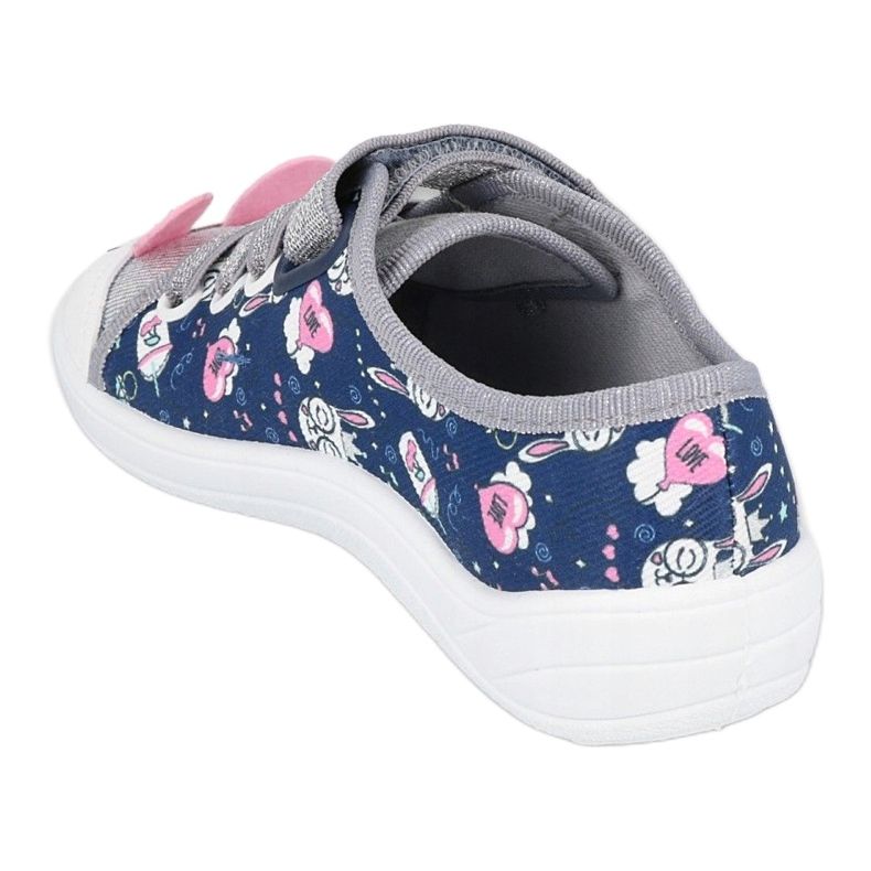 Scarpe per bambini Befado 251X169 blu navy rosa d'argento 4