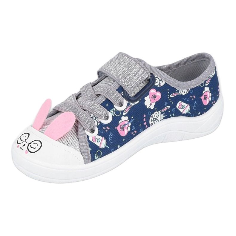 Scarpe per bambini Befado 251X169 blu navy rosa argento 2