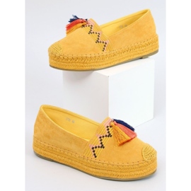 Espadrillas con frange miele 1735 Giallo 1