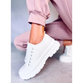 Sneakers da donna bianche LA122 White bianca 3