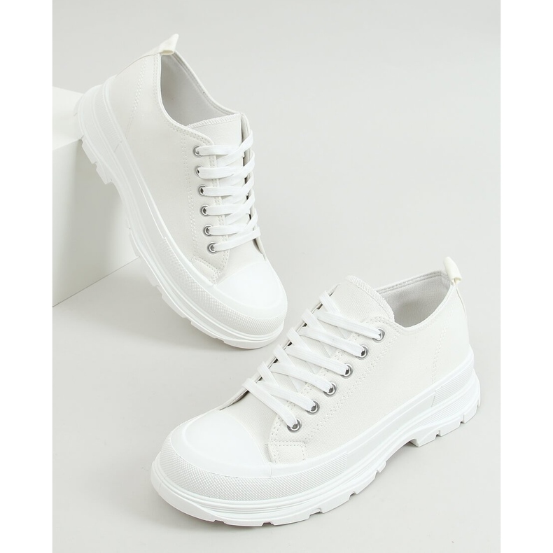 Sneakers da donna bianche LA122 White bianca 1
