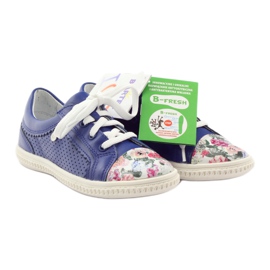 Scarpe da bambina fiori Bartek 15524 bianco viola blu rosa verde 4