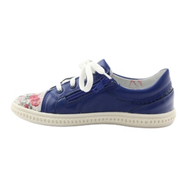 Scarpe da bambina fiori Bartek 15524 blu 2
