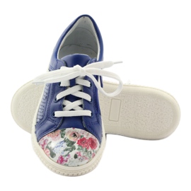 Scarpe da bambina fiori Bartek 15524 blu 3