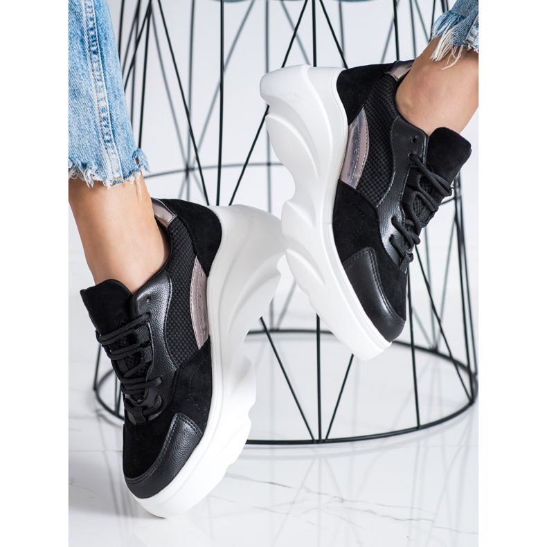 Seastar Sneakers nere sulla piattaforma nero 2