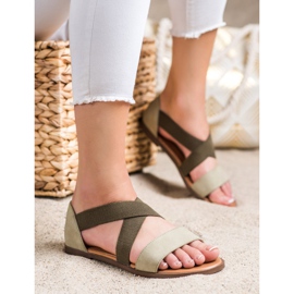 Comodi sandali slip-on di Sergio Leone verde 1