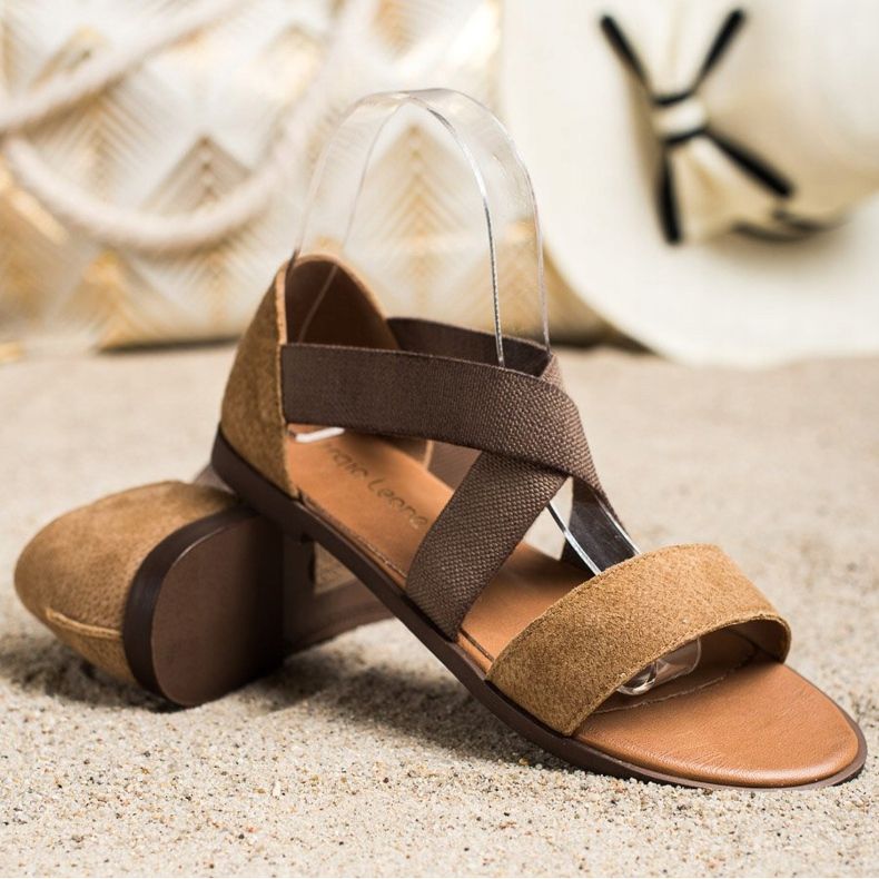 Comodi sandali slip-on di Sergio Leone marrone 1