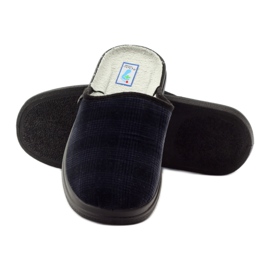 Ciabatte per scarpe sanitarie da uomo Befado 125M010 pantofole blu navy 4
