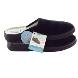 Ciabatte per scarpe sanitarie da uomo Befado 125M010 pantofole blu navy 5