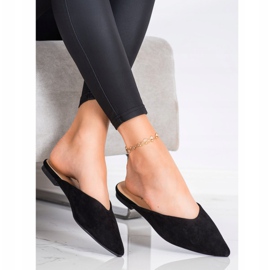 Seastar Pantofole in pelle scamosciata Spitz nero 1