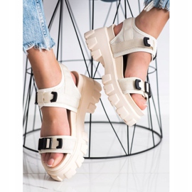 Seastar Sandali Sulla Piattaforma Con Fibbie beige 1