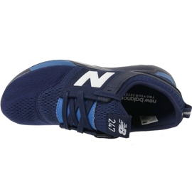 Scarpe New Balance Jr KL247C2G blu navy bianca 2