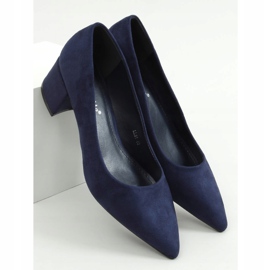 Décolleté tacco basso blu navy LL81 D.BLUE 1
