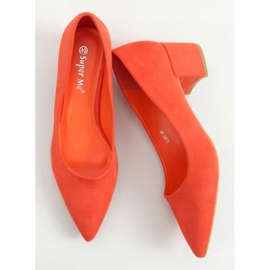 Décolleté tacco basso arancione LL81 Orange arancia 1
