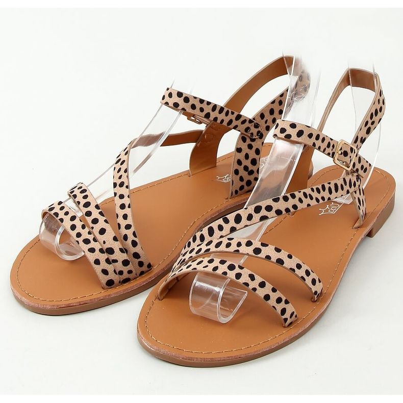 Sandali da donna a pois BH1651-SD Beige 1