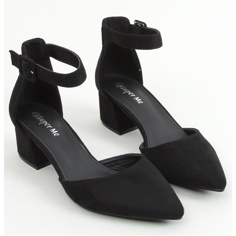 Décolleté con tacco largo nero LL76 Black 1