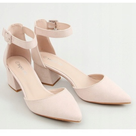 Décolleté con tacco alto beige LL76 Beige 1