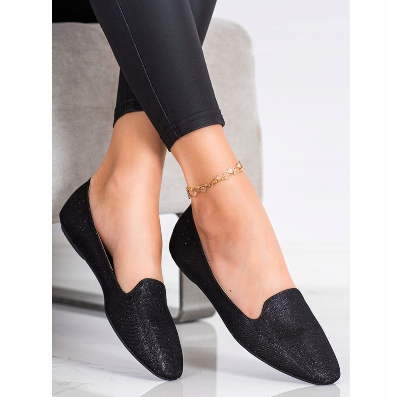 Super Mode Ballerine glitterate nero 1