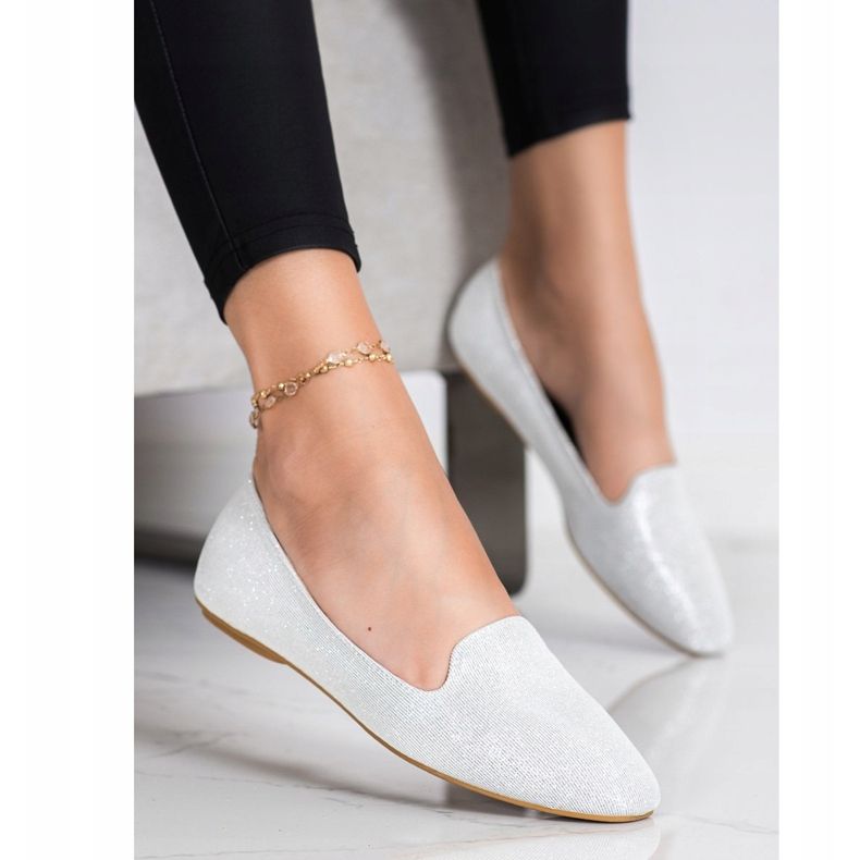 Super Mode Ballerine glitterate d'argento 1