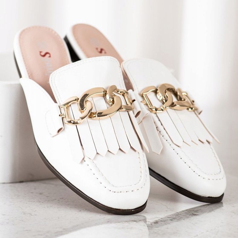 Seastar Pantofole Alla Moda Con Ornamento bianco 2