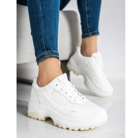 SHELOVET Sneakers Bianche Con Rete bianco 1
